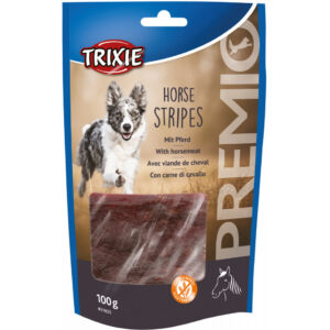 Trixie Premio Horse Stripes – Lóhúsos jutalomfalat kutyáknak Trixie Premio Horse Stripes – Lóhúsos jutalomfalat kutyáknak