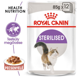 Royal Canin Sterilised Gravy - Ivartalanított felnőtt macska szószos nedves táp Royal Canin Sterilised Gravy - Ivartalanított felnőtt macska szószos nedves táp