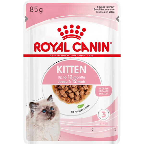 Royal Canin Kitten Gravy - Kölyök macska szószos nedves táp Royal Canin Kitten Gravy - Kölyök macska szószos nedves táp