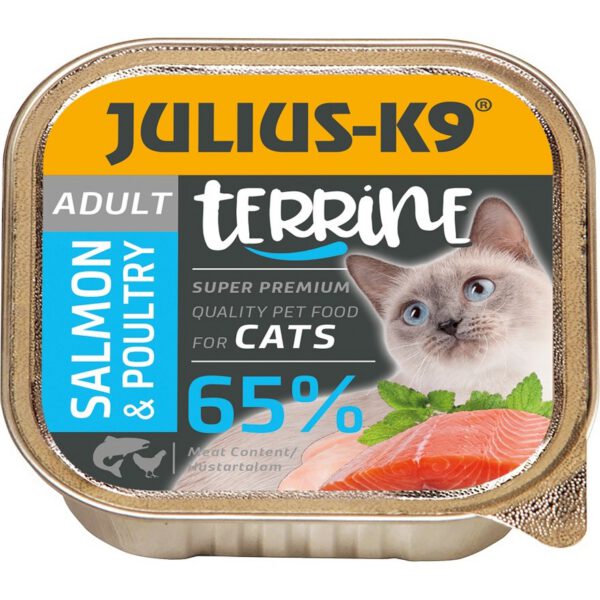 Julius-K9 Cat Terrine Adult Salmon & Poultry nedveseledel Julius-K9 Cat Terrine Adult Salmon & Poultry nedveseledel