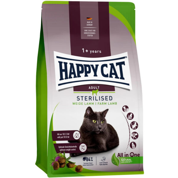 Happy Cat Adult Sterilised Weide-Lamm