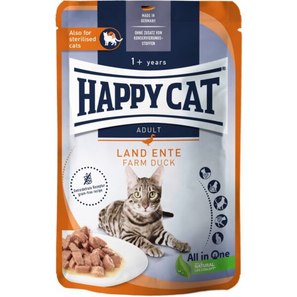Happy Cat Meat in Sauce Land-Ente l Alutasakos eledel kacsahússal macskáknak