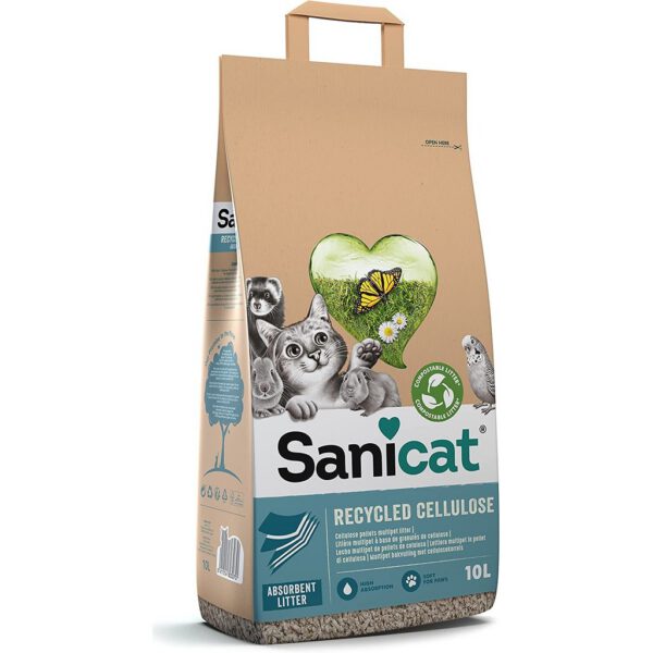 Sanicat Multipet cellulóz alom macskáknak és egyéb kisállatoknak
