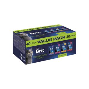 Brit Premium alutasakos macskatáp felnőtt macskáknak Value Pack