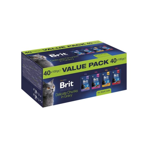 Brit Premium alutasakos macskatáp felnőtt macskáknak Value Pack Brit Premium alutasakos macskatáp felnőtt macskáknak Value Pack