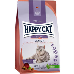 Happy Cat Senior Atlantik-Lachs lazacos táp idősödő macskáknak