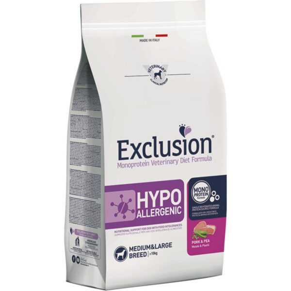 Exclusion Dog Hypoallergenic Pork & Pea Adult Medium & Large Breed Exclusion Dog Hypoallergenic Pork & Pea Adult Medium & Large Breed