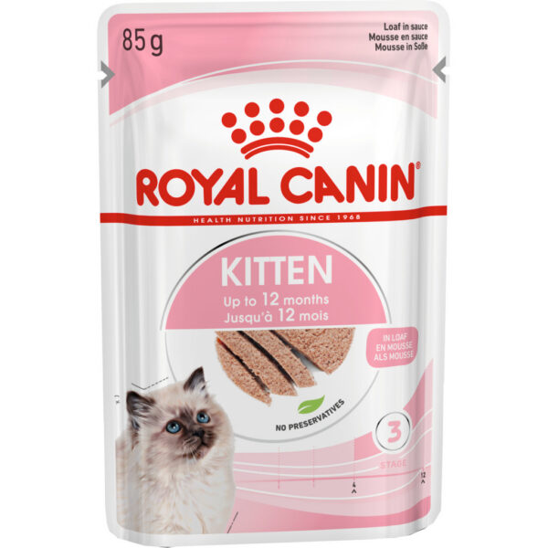 Royal Canin Kitten Loaf - Kölyök macska pépes nedves táp Royal Canin Kitten Loaf - Kölyök macska pépes nedves táp