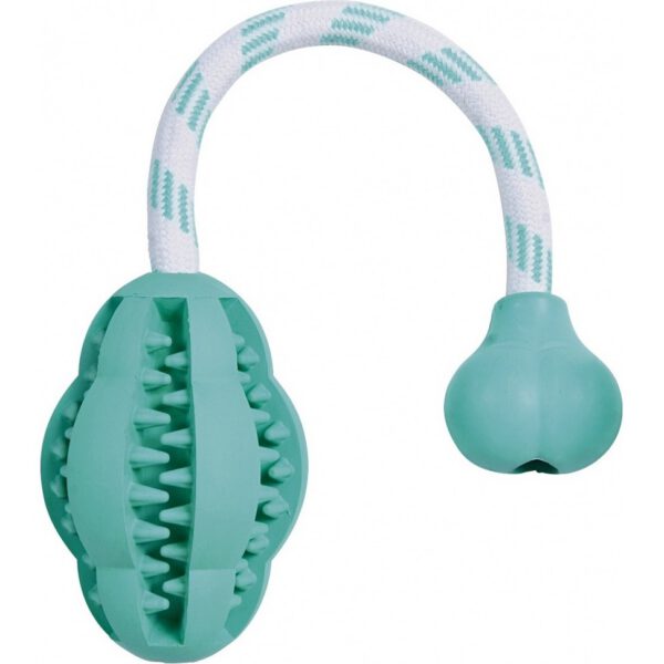 Trixie Denta Fun gumilabda kötélen menta ízesítéssel Trixie Denta Fun gumilabda kötélen menta ízesítéssel