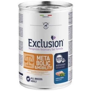 Exclusion Metabolic & Mobility Pork & Fibres konzerv
