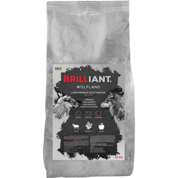 Brilliant Wolfland Lamb Premium Adult Medium Brilliant Wolfland Lamb Premium Adult Medium