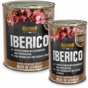 Belcando Iberico sertéshúsos, csicseriborsós és vörösáfonyás konzerv