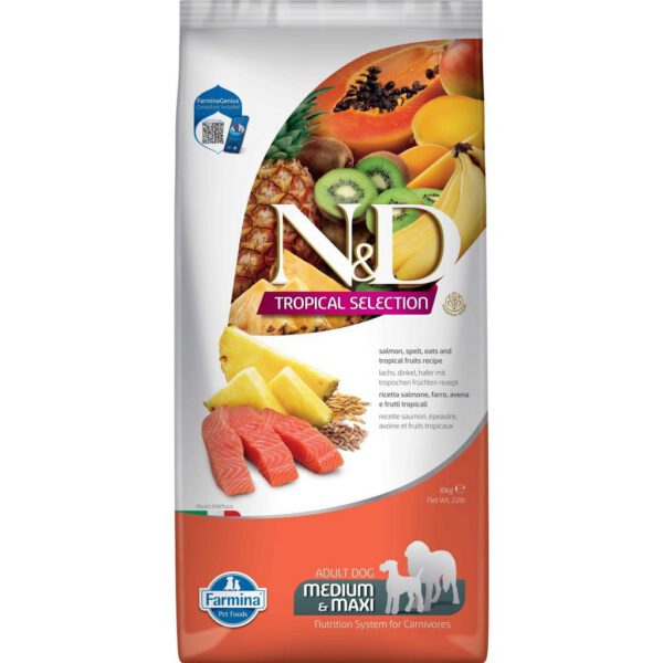 N&D Tropical Selection Dog Adult Medium/Maxi Salmon N&D Tropical Selection Dog Adult Medium/Maxi Salmon