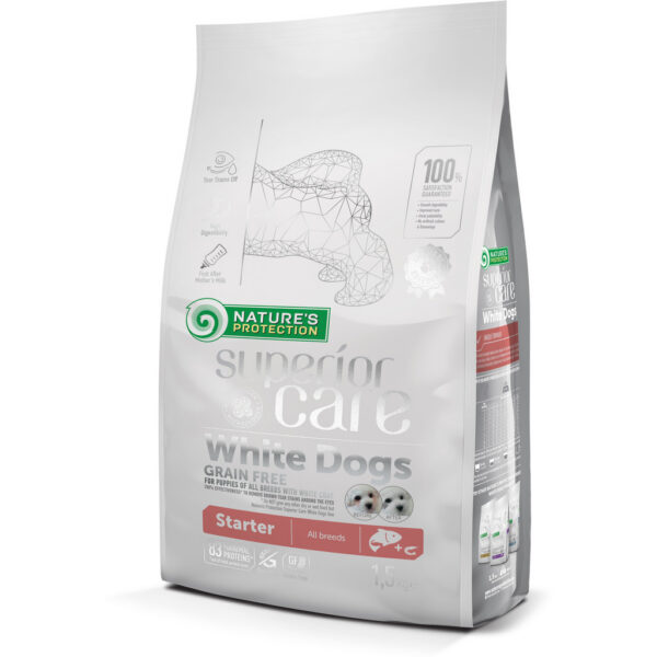 Nature's Protection Superior Care White Dogs Starter Grain Free Salmon Nature's Protection Superior Care White Dogs Starter Grain Free Salmon