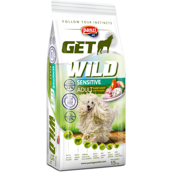 GetWild Dog Adult Sensitive Rabbit & Beef with Pumpkin GetWild Dog Adult Sensitive Rabbit & Beef with Pumpkin