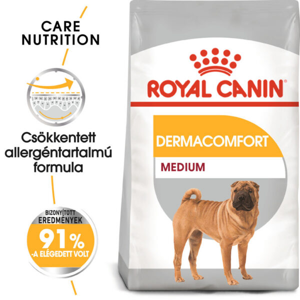 Royal Canin Medium Dermacomfort - Száraz táp bőrirritációra hajlamos, közepes testű felnőtt kutyák részére Royal Canin Medium Dermacomfort - Száraz táp bőrirritációra hajlamos, közepes testű felnőtt kutyák részére