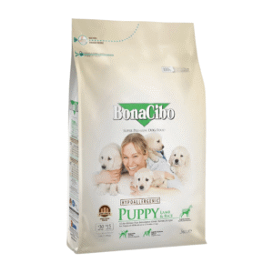 Bonacibo Puppy Dog Lamb & Rice - Hidrolizált báránnyal, szardellával és krillel