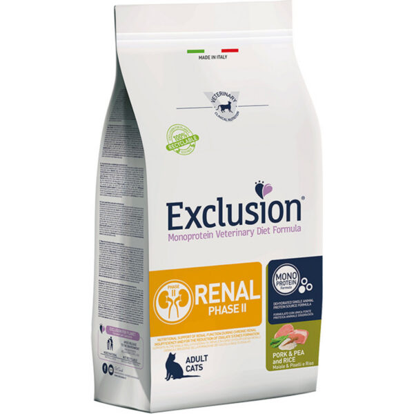 Exclusion Cat Renal Pork & Pea and Rice Phase II