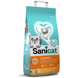 Sanicat Clumping csomósodó macskaalom vanília és mandarin illattal