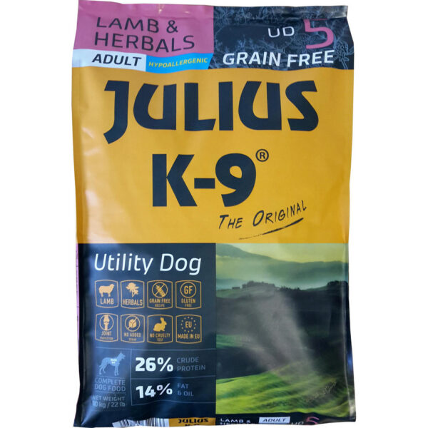 Julius-K9 Grain Free Hypoallergenic Adult Lamb & Herbals Julius-K9 Grain Free Hypoallergenic Adult Lamb & Herbals