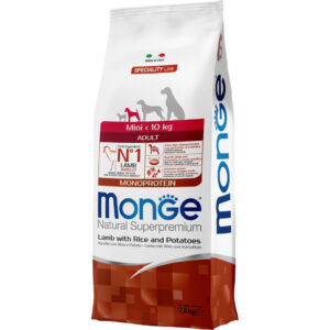 Monge Speciality Line Dog Mini Adult Monoprotein Lamb with Rice & Potatoes Monge Speciality Line Dog Mini Adult Monoprotein Lamb with Rice & Potatoes