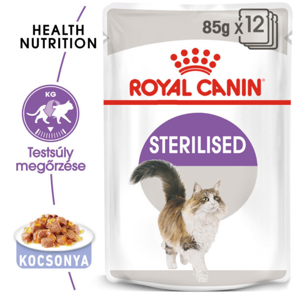 Royal Canin Sterilised Jelly - Ivartalanított felnőtt macska zselés nedves táp Royal Canin Sterilised Jelly - Ivartalanított felnőtt macska zselés nedves táp