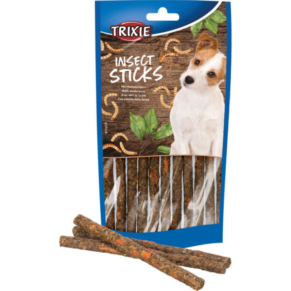 Trixie Insect Sticks rovarfehérjés jutalomfalat kutyáknak Trixie Insect Sticks rovarfehérjés jutalomfalat kutyáknak