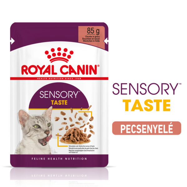 Royal Canin Sensory Taste Gravy - Szószos felnőtt macska nedves táp fokozott íz élménnyel Royal Canin Sensory Taste Gravy - Szószos felnőtt macska nedves táp fokozott íz élménnyel