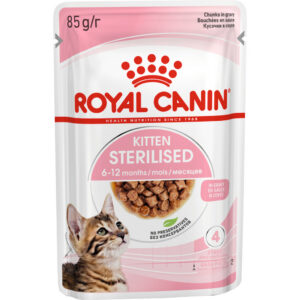 Royal Canin Kitten Sterilised - Ivartalanított kölyök macska szószos nedves táp Royal Canin Kitten Sterilised - Ivartalanított kölyök macska szószos nedves táp