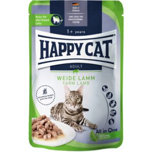 Happy Cat Culinary Meat in Sauce Weide-Lamm l Alutasakos eledel bárányhússal macskáknak