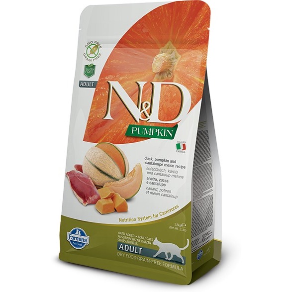 N&D Pumpkin Cat Grain Free kacsahússal, sütőtökkel és sárgadinnyével N&D Pumpkin Cat Grain Free kacsahússal, sütőtökkel és sárgadinnyével