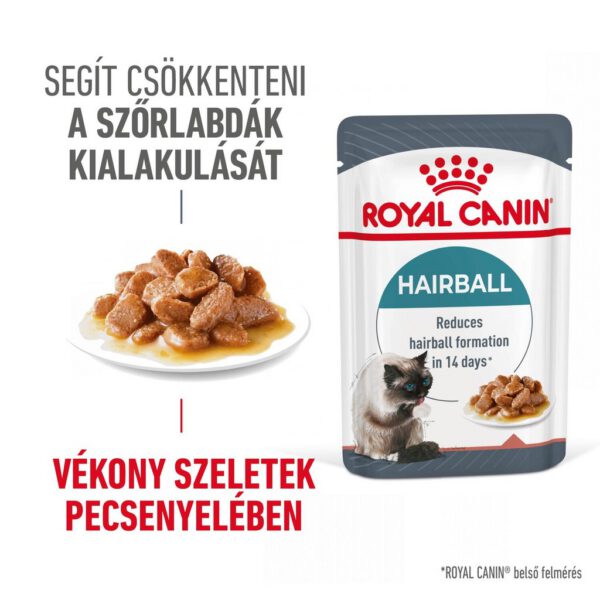 Royal Canin Hairball Care Gravy - Szószos nedves táp felnőtt macskák részére a szőrlabdák könnyebb eltávozásáért