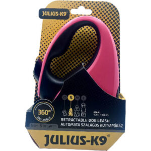 Julius-K9 automata szalagpóráz - Pink/Fekete