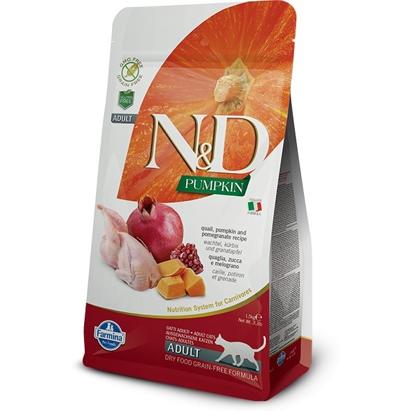 N&D Pumpkin Cat Grain Free fürjjel, sütőtökkel és gránátalmával N&D Pumpkin Cat Grain Free fürjjel, sütőtökkel és gránátalmával