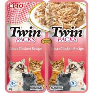 Inaba Cat Twin Packs Tuna & Chicken Recipe
