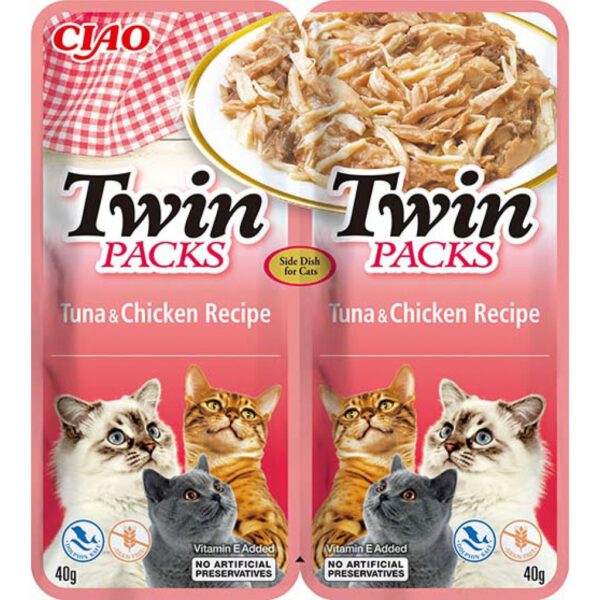 Inaba Cat Twin Packs Tuna & Chicken Recipe